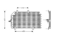 Condenser, air conditioning ALA5065 Ava Quality Cooling