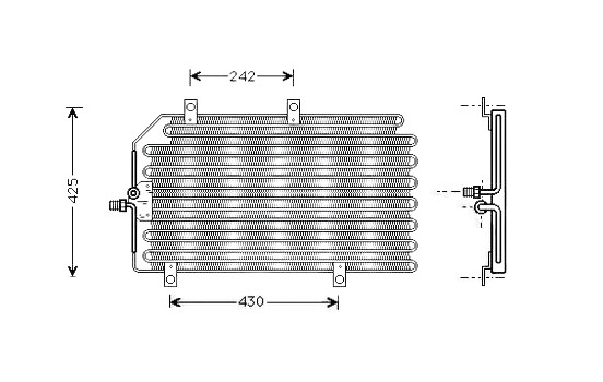 Condenser, air conditioning ALA5065 Ava Quality Cooling