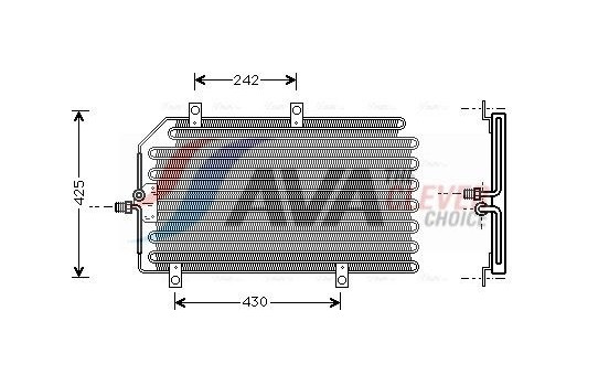 Condenser, air conditioning ALA5065 Ava Quality Cooling, Image 2