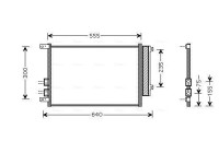 Condenser, air conditioning ALA5088D Ava Quality Cooling