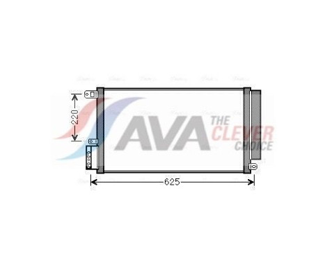 Condenser, air conditioning ALA5115D Ava Quality Cooling