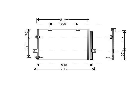 Condenser, air conditioning AU5078D Ava Quality Cooling