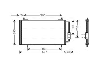 Condenser, air conditioning AU5147 Ava Quality Cooling