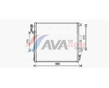 Condenser, air conditioning AU5227D Ava Quality Cooling