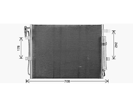 Condenser, air conditioning AU5346D Ava Quality Cooling