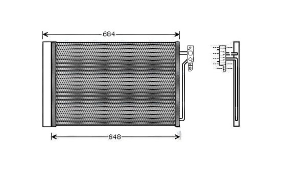 Condenser, air conditioning AUA5182D Ava Quality Cooling