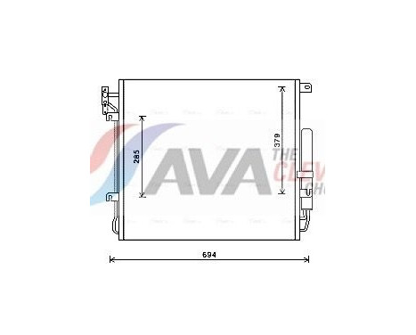 Condenser, air conditioning AUA5209D Ava Quality Cooling