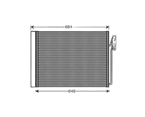 Condenser, air conditioning AUA5211D Ava Quality Cooling