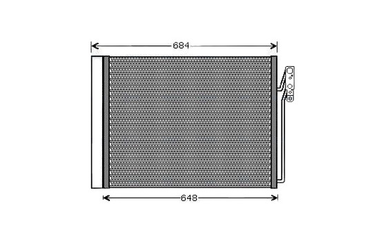 Condenser, air conditioning AUA5211D Ava Quality Cooling