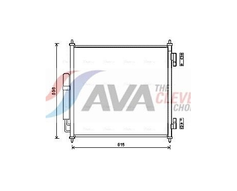 Condenser, air conditioning AUA5218D Ava Quality Cooling