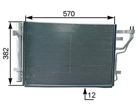 Condenser, air conditioning BEHR *** PREMIUM LINE ***