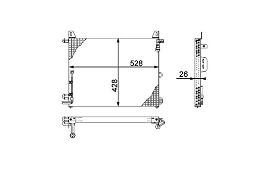 Condenser, air conditioning BEHR *** PREMIUM LINE ***
