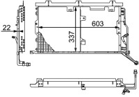 Condenser, air conditioning BEHR *** PREMIUM LINE ***