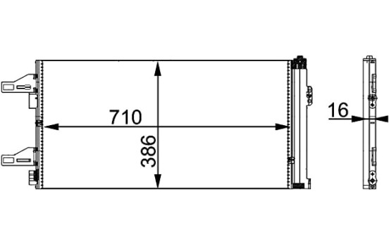 Condenser, air conditioning BEHR *** PREMIUM LINE ***