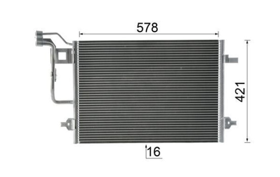 Condenser, air conditioning BEHR *** PREMIUM LINE ***, Image 12