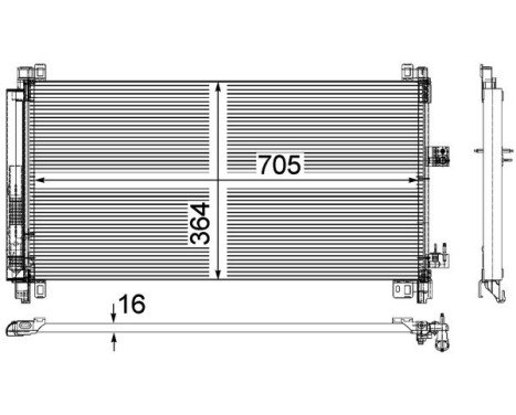 Condenser, air conditioning BEHR *** PREMIUM LINE ***, Image 3