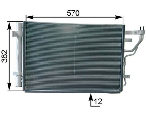 Condenser, air conditioning BEHR *** PREMIUM LINE ***, Image 3