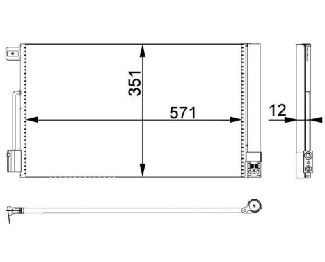 Condenser, air conditioning BEHR *** PREMIUM LINE ***, Image 6