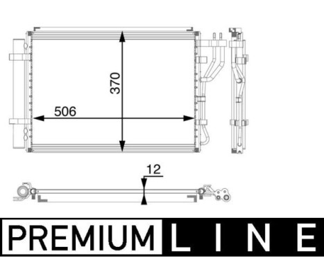 Condenser, air conditioning BEHR *** PREMIUM LINE ***, Image 2