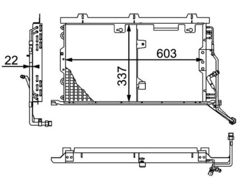 Condenser, air conditioning BEHR *** PREMIUM LINE ***, Image 3