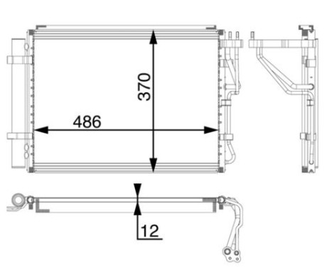 Condenser, air conditioning BEHR *** PREMIUM LINE ***, Image 3