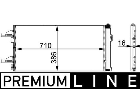 Condenser, air conditioning BEHR *** PREMIUM LINE ***, Image 2