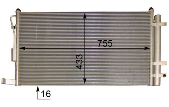 Condenser, air conditioning BEHR *** PREMIUM LINE ***, Image 3