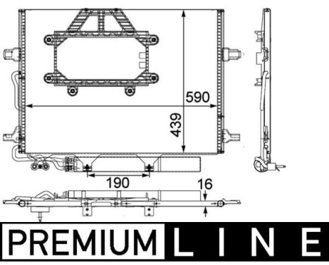 Condenser, air conditioning BEHR *** PREMIUM LINE ***, Image 2