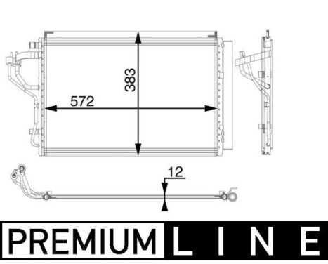 Condenser, air conditioning BEHR *** PREMIUM LINE ***, Image 2