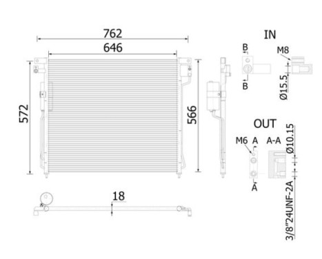 Condenser, air conditioning BEHR