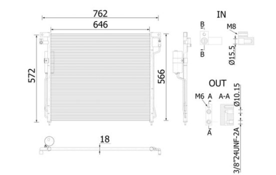 Condenser, air conditioning BEHR