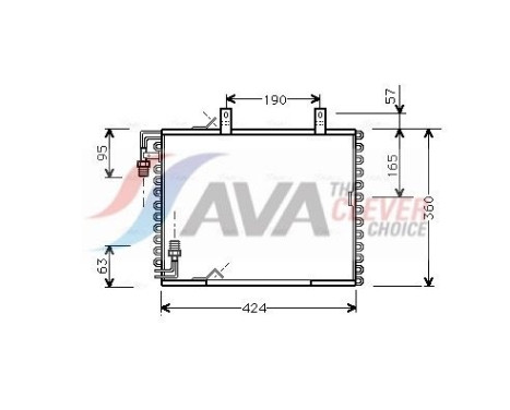 Condenser, air conditioning BW5147 Ava Quality Cooling