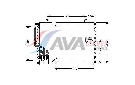 Condenser, air conditioning BW5183 Ava Quality Cooling