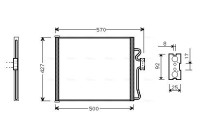 Condenser, air conditioning BW5192 Ava Quality Cooling