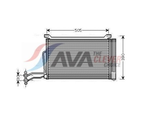 Condenser, air conditioning BW5264D Ava Quality Cooling
