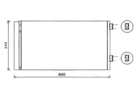 Condenser, air conditioning BW5414D Ava Quality Cooling