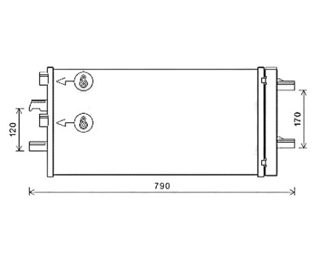 Condenser, air conditioning BW5550D Ava Quality Cooling