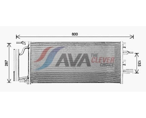 Condenser, air conditioning BW5607D Ava Quality Cooling