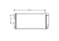 Condenser, air conditioning BWA5256D Ava Quality Cooling