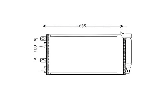 Condenser, air conditioning BWA5256D Ava Quality Cooling