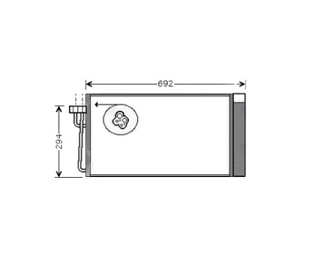 Condenser, air conditioning BWA5273D Ava Quality Cooling