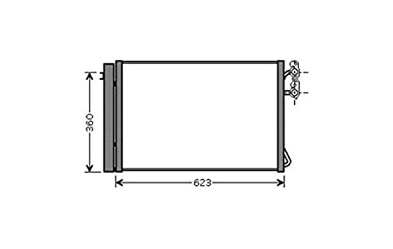 Condenser, air conditioning BWA5295D Ava Quality Cooling