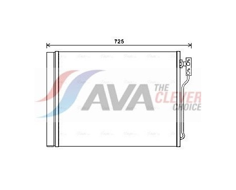 Condenser, air conditioning BWA5435D Ava Quality Cooling
