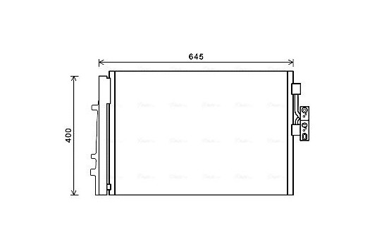 Condenser, air conditioning BWA5481D Ava Quality Cooling
