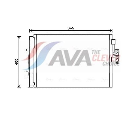 Condenser, air conditioning BWA5481D Ava Quality Cooling