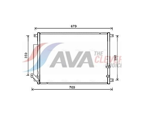 Condenser, air conditioning CC5001D Ava Quality Cooling