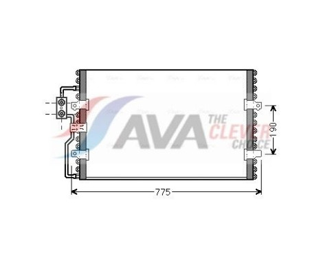 Condenser, air conditioning CN5093 Ava Quality Cooling