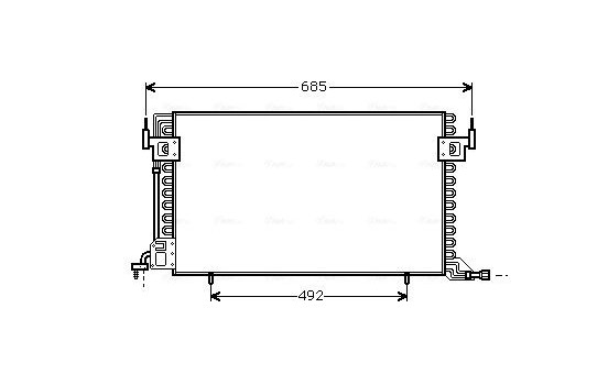 Condenser, air conditioning CN5100 Ava Quality Cooling