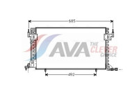 Condenser, air conditioning CN5100 Ava Quality Cooling