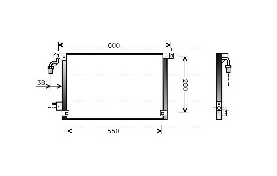Condenser, air conditioning CN5172 Ava Quality Cooling
